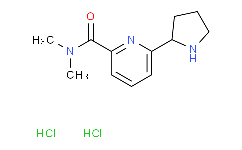 CAS No. 1316219-08-5, N,N-Dimethyl-6-pyrrolidin-2-ylpyridine-2-carboxamide dihydrochloride