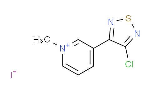 CAS No. 131988-25-5, 3-(4-Chloro-1,2,5-thiadiazol-3-yl)-1-methylpyridinium iodide
