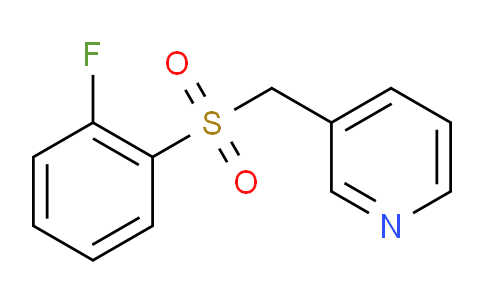 CAS No. 1325303-81-8, 3-([(2-Fluorophenyl)sulfonyl]methyl)pyridine
