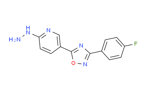 CAS No. 1325304-32-2, 5-[3-(4-Fluorophenyl)-1,2,4-oxadiazol-5-yl]-2-hydrazinylpyridine