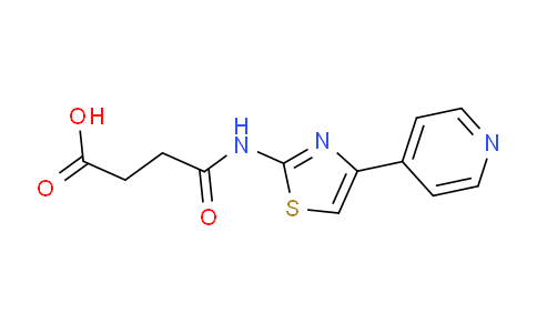 CAS No. 1328814-77-2, 4-Oxo-4-((4-(pyridin-4-yl)thiazol-2-yl)amino)butanoic acid