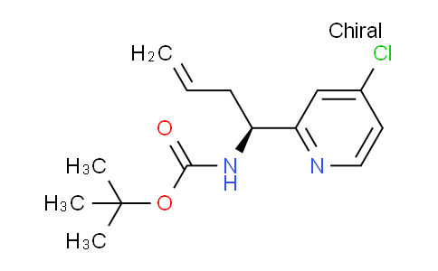CAS No. 1329171-69-8, Carbamic acid, n-[(1s)-1-(4-chloro-2-pyridinyl)-3-buten-1-yl]-, 1,1-dimethylethyl ester