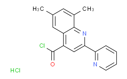CAS No. 1332528-41-2, 6,8-Dimethyl-2-pyridin-2-ylquinoline-4-carbonyl chloride hydrochloride