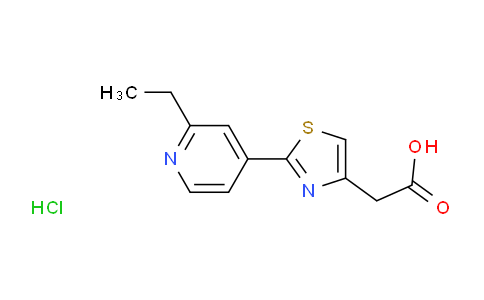 CAS No. 1332530-85-4, [2-(2-Ethylpyridin-4-yl)-1,3-thiazol-4-yl]acetic acid hydrochloride