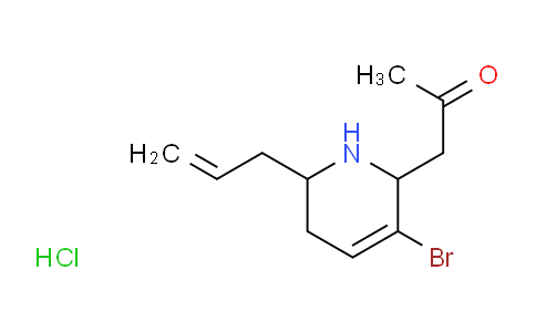 CAS No. 1332531-41-5, 1-(6-Allyl-3-bromo-1,2,5,6-tetrahydropyridin-2-yl)acetone hydrochloride