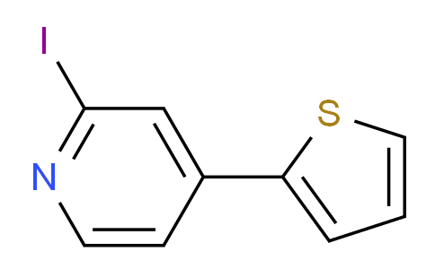 CAS No. 1334675-37-4, 2-Iodo-4-thiophen-2-yl-pyridine