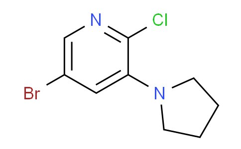 CAS No. 1335056-00-2, 5-Bromo-2-chloro-3-(pyrrolidin-1-yl)pyridine