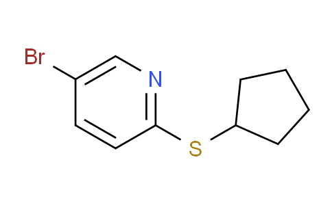 CAS No. 1339144-30-7, 5-Bromo-2-(cyclopentylsulfanyl)pyridine