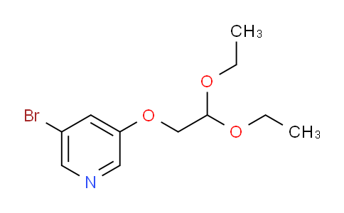 CAS No. 1341376-58-6, 3-(2,2-Diethoxyethoxy)-5-bromopyridine
