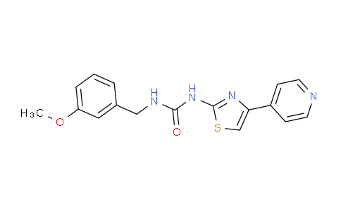 CAS No. 1342276-76-9, 1-(3-Methoxybenzyl)-3-(4-(pyridin-4-yl)thiazol-2-yl)urea