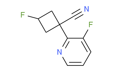 CAS No. 1344145-38-5, Cis-3-fluoro-1-(3-fluoropyridin-2-yl)cyclobutane-1-carbonitrile