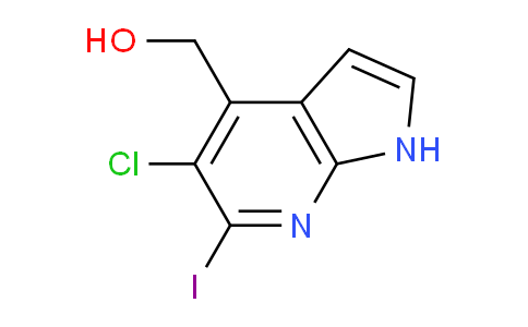 CAS No. 1346446-92-1, (5-Chloro-6-iodo-1h-pyrrolo[2,3-b]pyridin-4-yl)methanol