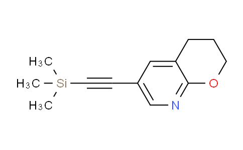 CAS No. 1346446-98-7, 6-((Trimethylsilyl)ethynyl)-3,4-dihydro-2h-pyrano[2,3-b]pyridine