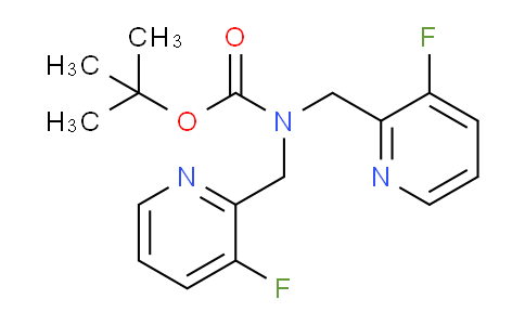 CAS No. 1346447-11-7, tert-Butyl bis((3-fluoropyridin-2-yl)methyl)carbamate