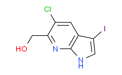 CAS No. 1346447-28-6, (5-Chloro-3-iodo-1h-pyrrolo[2,3-b]pyridin-6-yl)methanol