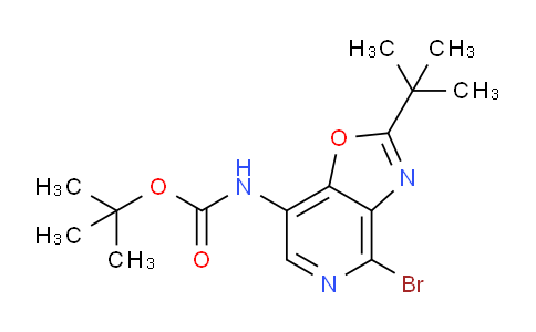 CAS No. 1346447-38-8, tert-Butyl (4-bromo-2-(tert-butyl)oxazolo[4,5-c]pyridin-7-yl)carbamate