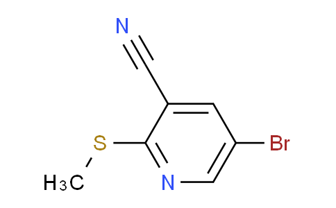 CAS No. 1346535-02-1, 5-Bromo-2-(methylsulfanyl)pyridine-3-carbonitrile