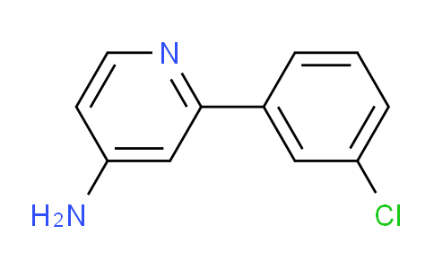 CAS No. 1350648-31-5, 2-(3-Chlorophenyl)pyridin-4-amine