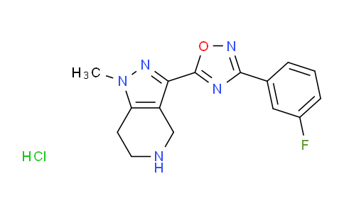 MC715116 | 1354550-87-0 | 3-[3-(3-Fluorophenyl)-1,2,4-oxadiazol-5-yl]-1-methyl-4,5,6,7-tetrahydro-1h-pyrazolo[4,3-c]pyridine hydrochloride