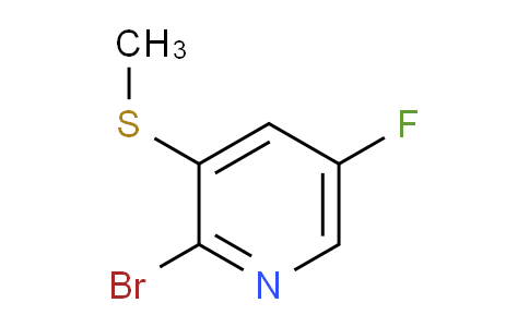 CAS No. 1357946-44-1, 2-Bromo-5-fluoro-3-(methylthio)pyridine