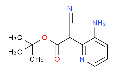 CAS No. 1373233-08-9, Tert-butyl 2-(3-aminopyridin-2-yl)-2-cyanoacetate