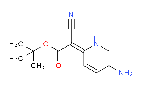 CAS No. 1373237-03-6, Tert-butyl 2-[(2E)-5-amino-1H-pyridin-2-ylidene]-2-cyanoacetate