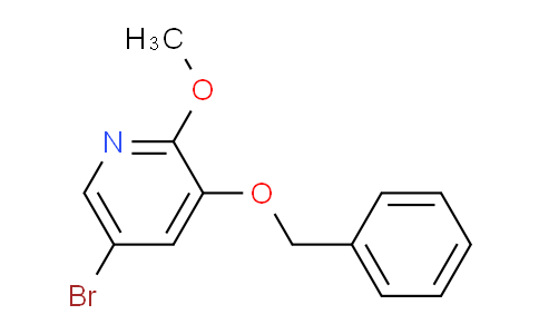 CAS No. 1383993-93-8, 3-(Benzyloxy)-5-bromo-2-methoxypyridine