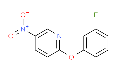 CAS No. 1386297-91-1, 2-(3-Fluorophenoxy)-5-nitropyridine