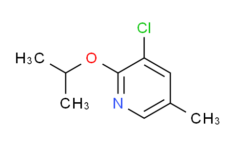 CAS No. 1394964-00-1, 3-Chloro-5-methyl-2-(propan-2-yloxy)pyridine
