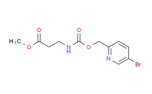 CAS No. 1404431-72-6, Methyl 3-(((5-bromopyridin-2-yl)methoxy)carbonylamino)propanoate