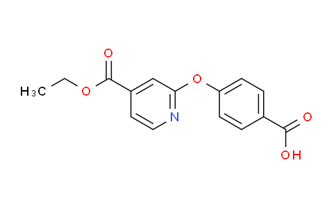 CAS No. 1415719-43-5, 4-([4-(Ethoxycarbonyl)pyridin-2-yl]oxy)benzoic acid