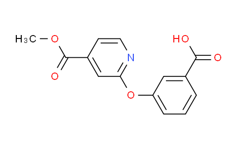 CAS No. 1415719-56-0, 3-([4-(Methoxycarbonyl)pyridin-2-yl]oxy)benzoic acid