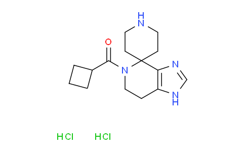 CAS No. 1417359-22-8, 5-(Cyclobutylcarbonyl)-1,5,6,7-tetrahydrospiro[imidazo[4,5-c]pyridine-4,4'-piperidine] dihydrochloride