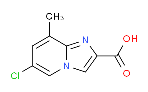 CAS No. 1427427-09-5, 6-chloro-8-methylimidazo[1,2-a]pyridine-2-carboxylic acid