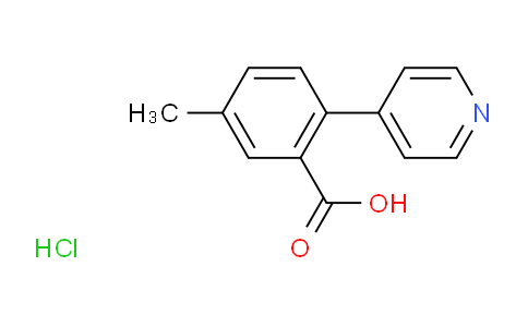 CAS No. 1429505-70-3, 5-Methyl-2-(pyridin-4-yl)benzoic acid hydrochloride