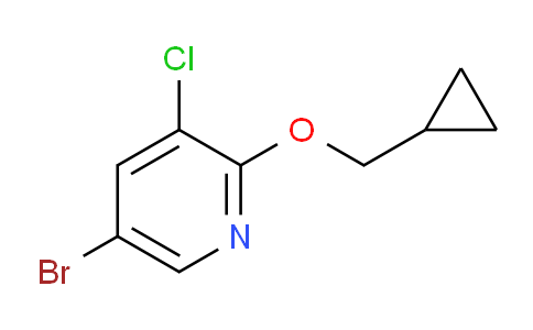 CAS No. 1431532-94-3, 5-Bromo-3-chloro-2-(cyclopropylmethoxy)pyridine