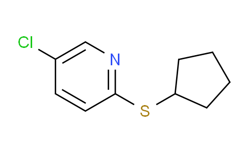 CAS No. 1488038-28-3, 5-Chloro-2-(cyclopentylsulfanyl)pyridine