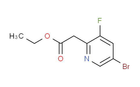 CAS No. 1620318-88-8, Ethyl 2-(5-bromo-3-fluoropyridin-2-yl)acetate