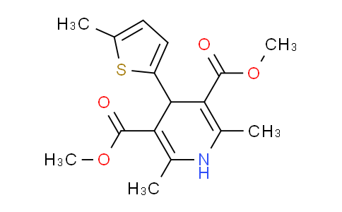 MC715317 | 162229-15-4 | Dimethyl 2,6-dimethyl-4-(5-methyl-2-thienyl)-1,4-dihydropyridine-3,5-dicarboxylate