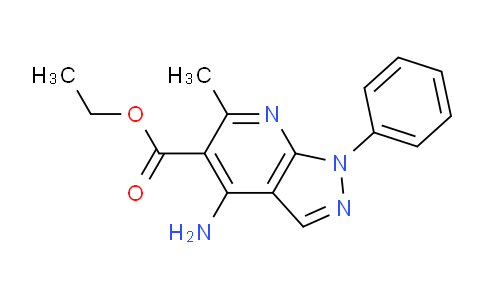 CAS No. 162432-61-3, Ethyl 4-amino-6-methyl-1-phenyl-1h-pyrazolo[3,4-b]pyridine-5-carboxylate