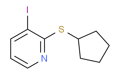 CAS No. 1643457-06-0, 2-Cyclopentylsulfanyl-3-iodo-pyridine