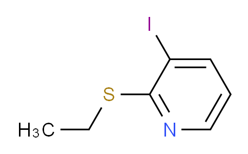 CAS No. 1643458-43-8, 2-Ethylsulfanyl-3-iodo-pyridine