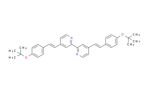 CAS No. 1688673-56-4, 4,4'-Bis((e)-4-(tert-butoxy)styryl)-2,2'-bipyridine
