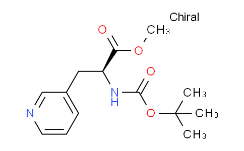 CAS No. 174893-88-0, methyl (2S)-2-{[(tert-butoxy)carbonyl]amino}-3-(pyridin-3-yl)propanoate