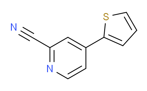 CAS No. 1782908-56-8, 4-(Thiophen-2-yl)pyridine-2-carbonitrile