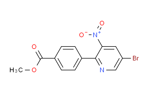 CAS No. 1800345-13-4, Methyl 4-(5-bromo-3-nitropyridin-2-yl)benzoate