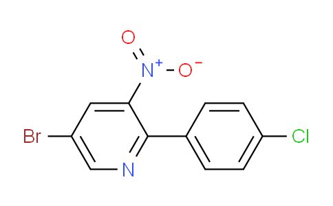 CAS No. 1800347-66-3, 5-Bromo-2-(4-chlorophenyl)-3-nitropyridine