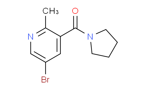 CAS No. 1801907-33-4, 5-Bromo-2-methyl-3-[(pyrrolidin-1-yl)carbonyl]pyridine