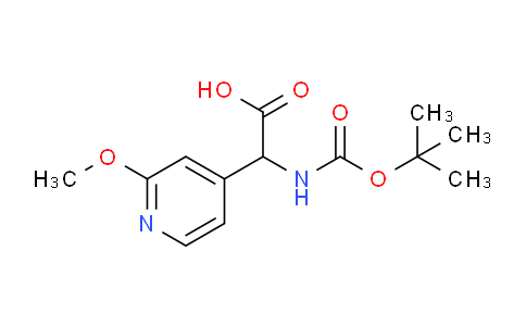 CAS No. 1820606-90-3, (N-BOC-Amino)(2-methoxypyridin-4-yl)acetic acid