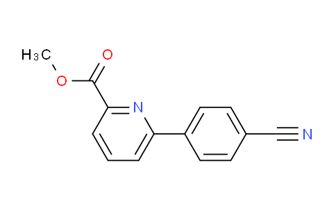 CAS No. 1820607-47-3, methyl 6-(4-cyanophenyl)pyridine-2-carboxylate